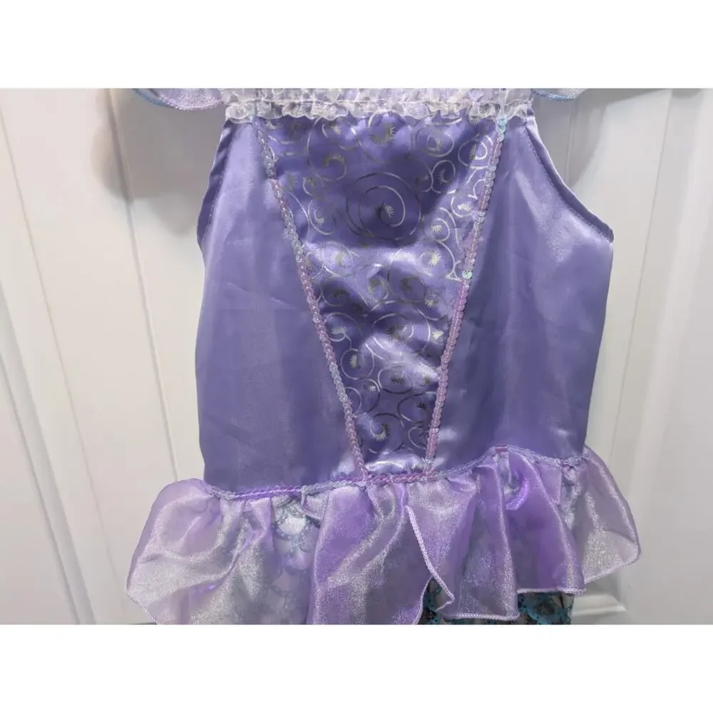 Mermaid Halloween Costume Dress Girls Party Princess Cosplay Ariel Size 8-10 New